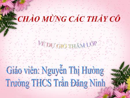 Bài giảng Ngữ văn Lớp 9 Sách Cánh diều - Văn bản Ánh trăng - Trường THCS Trần Đăng Ninh