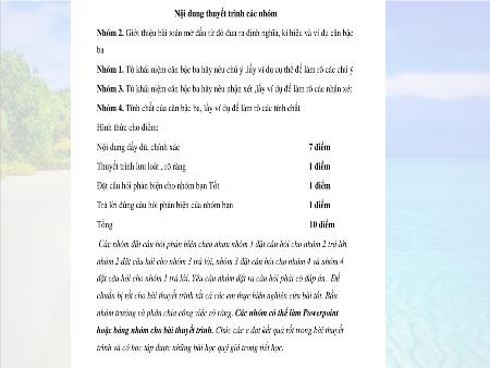 Bài giảng Toán Lớp 9 - Bài 9, Tiết 14: Căn bậc ba