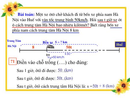 Bài giảng Toán Lớp 9 Sách Kết nối tri thức - Tiết 20: Hàm số bậc nhất - Trường THCS Vĩnh Hào